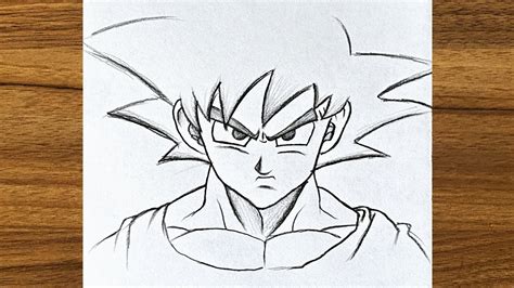 how to draw goku characters|easy goku drawing.